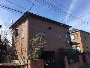 入間市久保稲荷　屋根カバー工法でＭＦシルキー施工と外壁の塗装工事